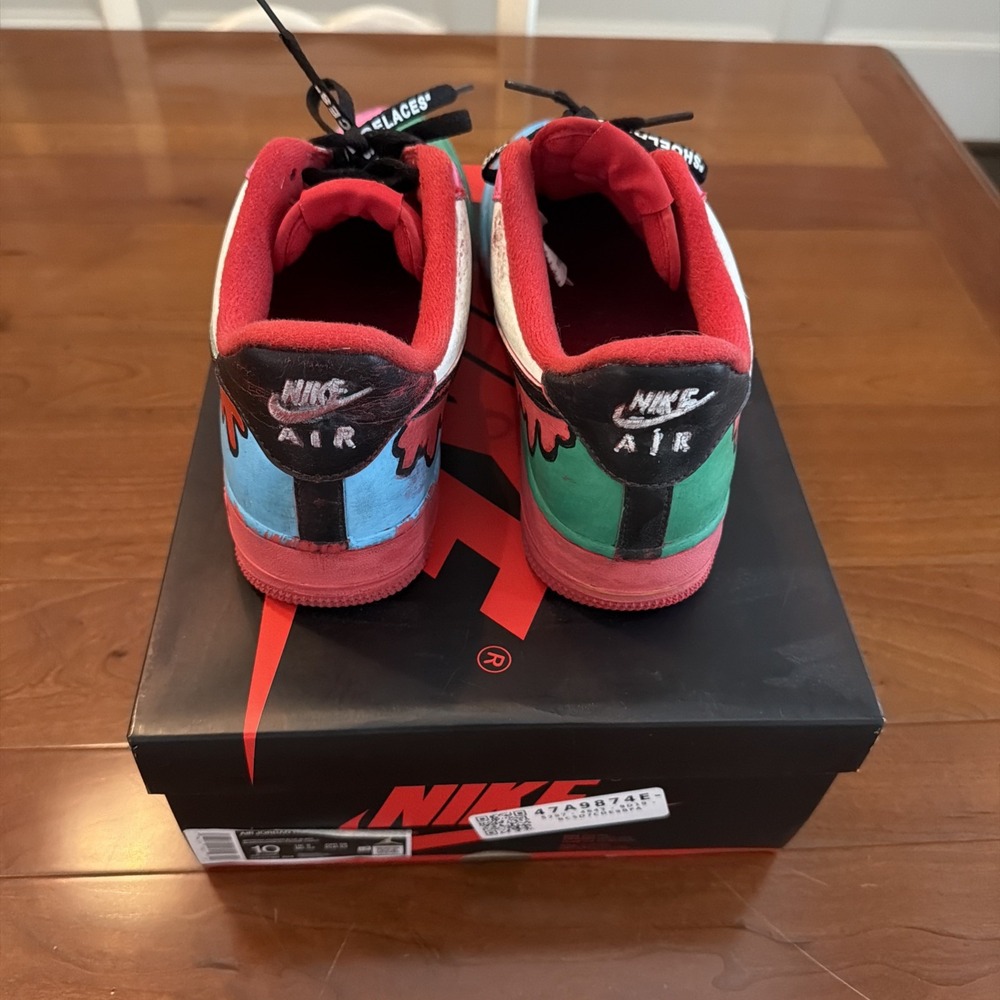 Custom Design Hand Painted Nike Air Force 1 - Picture 4 of 9